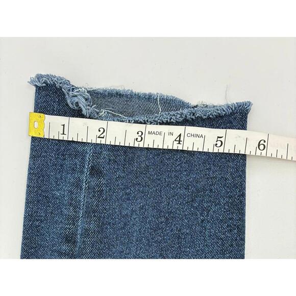 Mother The Stunner Zip Ankle Step Fray Distressed Skinny Jeans Size 29 - Picture 9 of 9